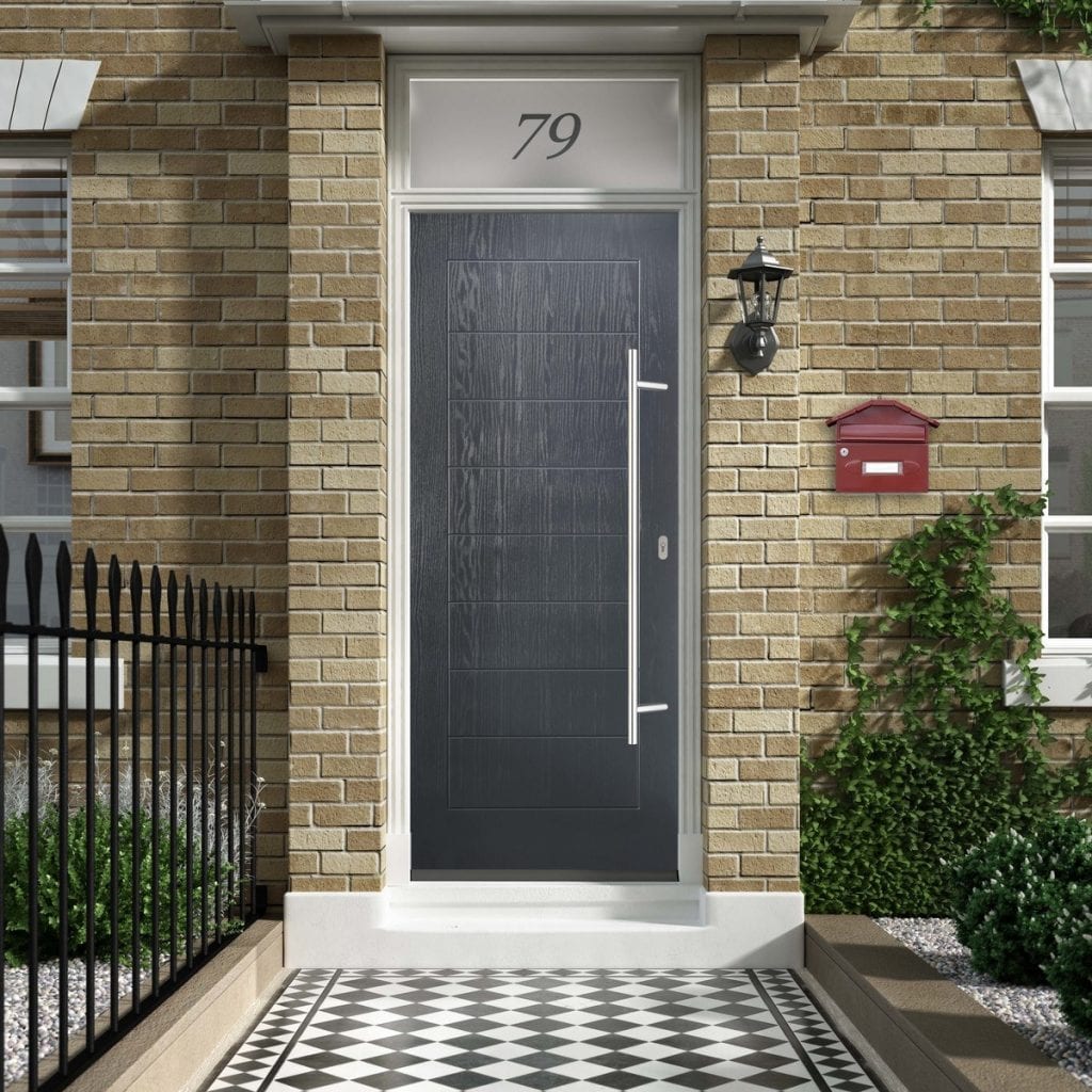 Grey Distinction Composite Door