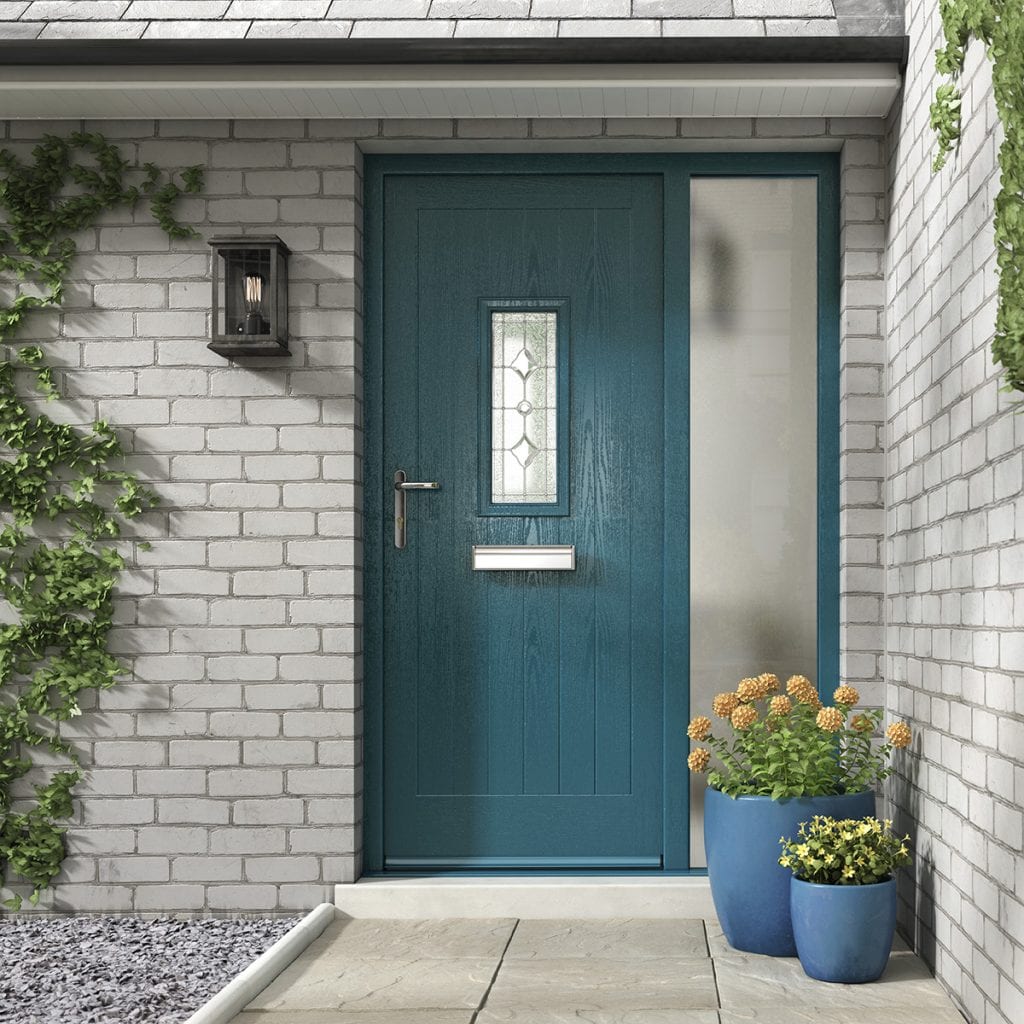Rustic Azure Blue Composite Door