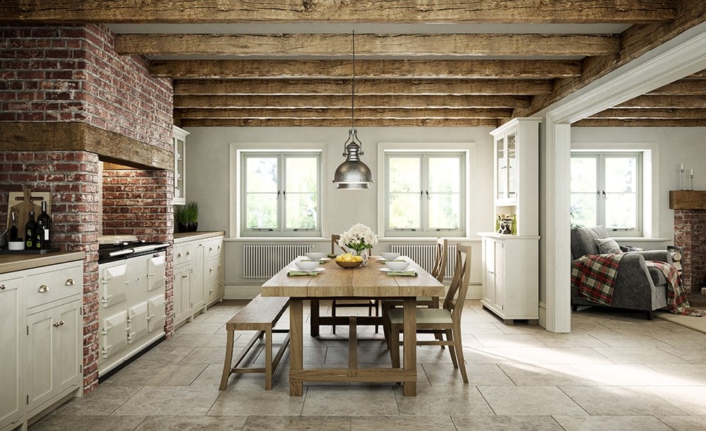 White Farmhouse Windows